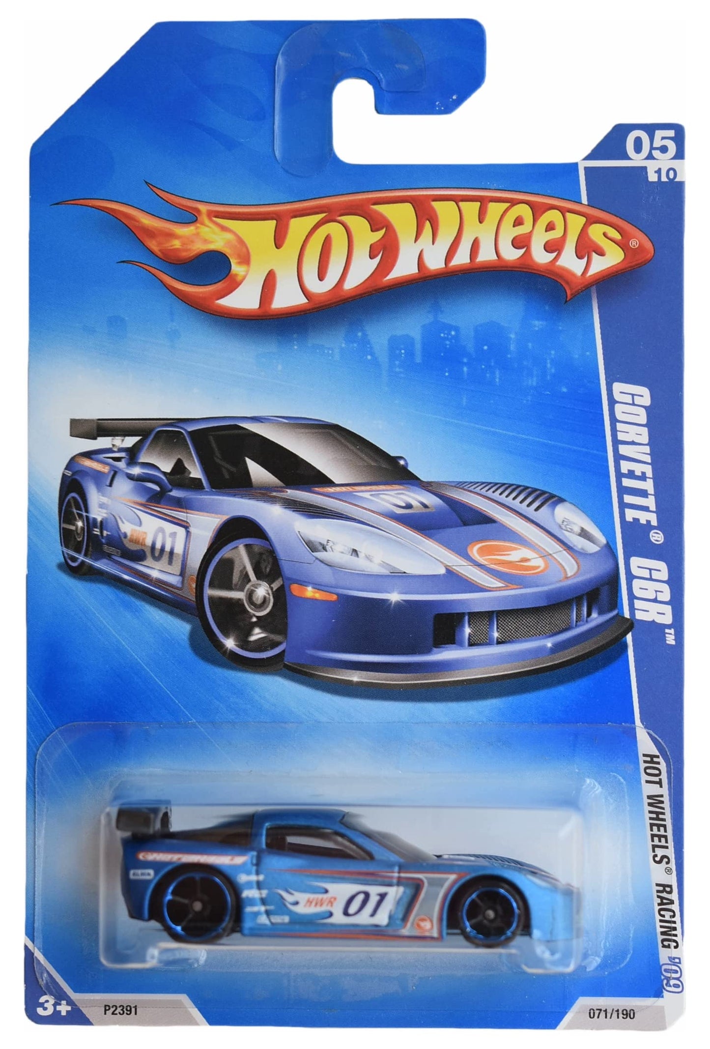 Hot Wheels Corvette C6R, Blue 71/190 Racing '09 5/10