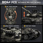 Myth Qholve Leopard 2A7 Heavy Tank Building Blocks Set, 904 PCS, Realistic Military Model with 360° Rotating Turret, Elevating Gun, Smoke Grenade