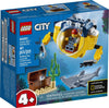 LEGO City Ocean Mini-Submarine 60263, Underwater Playset, Featuring a Toy Submarine, Pirate Treasure Chest, Hammerhead Shark Figure and a Pilot