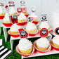 Georgia Bulldog Cupcake Toppers UGA Cake Party Decorations 24 Pcs