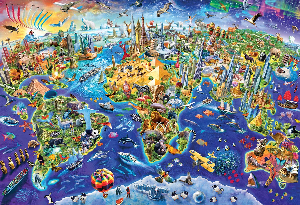 EuroGraphics (EURHR Crazy World 2000Piece Puzzle 2000Piece Jigsaw Puzzle (8220-5343)