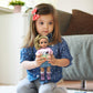 18 Inch Dolls with Soft Hair and Accessories - Soft Body 18 inch Doll with Poseable Vinyl Arms & Legs, Dress Outfit - Cute 18" Doll Set for Girls