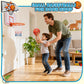 Iyoyo Mini Basketball Set - 5 Pack 6" Small Balls with Pump, Over The Door Mini Hoop Replacements, Toy for Toddlers, Kids, Teenagers, Pool, Indoors