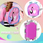 ARTST 14-Inch-Girl-Doll-Travel-Suitcase-Play-Set Doll- Clothes- Accessories Including Luggage Cute Backpack 2 Sets of Clothes- Shoes Camera Computer