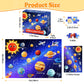 4 Packs 100 Piece Puzzles for Kids Ages 4-6 6-8 8-10, USA World Map Kids Puzzles Ages 3-5 4-6 5-8, Solar System Mars Adventure 100 Piece Puzzle