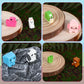 Qiuruoo 40 Mini Pixel Resin Animal, Resin Animal Figurines, Suitable for Cake Decoration, Gardens, Dollhouses, Miniature Moss Landscapes, Aquarium