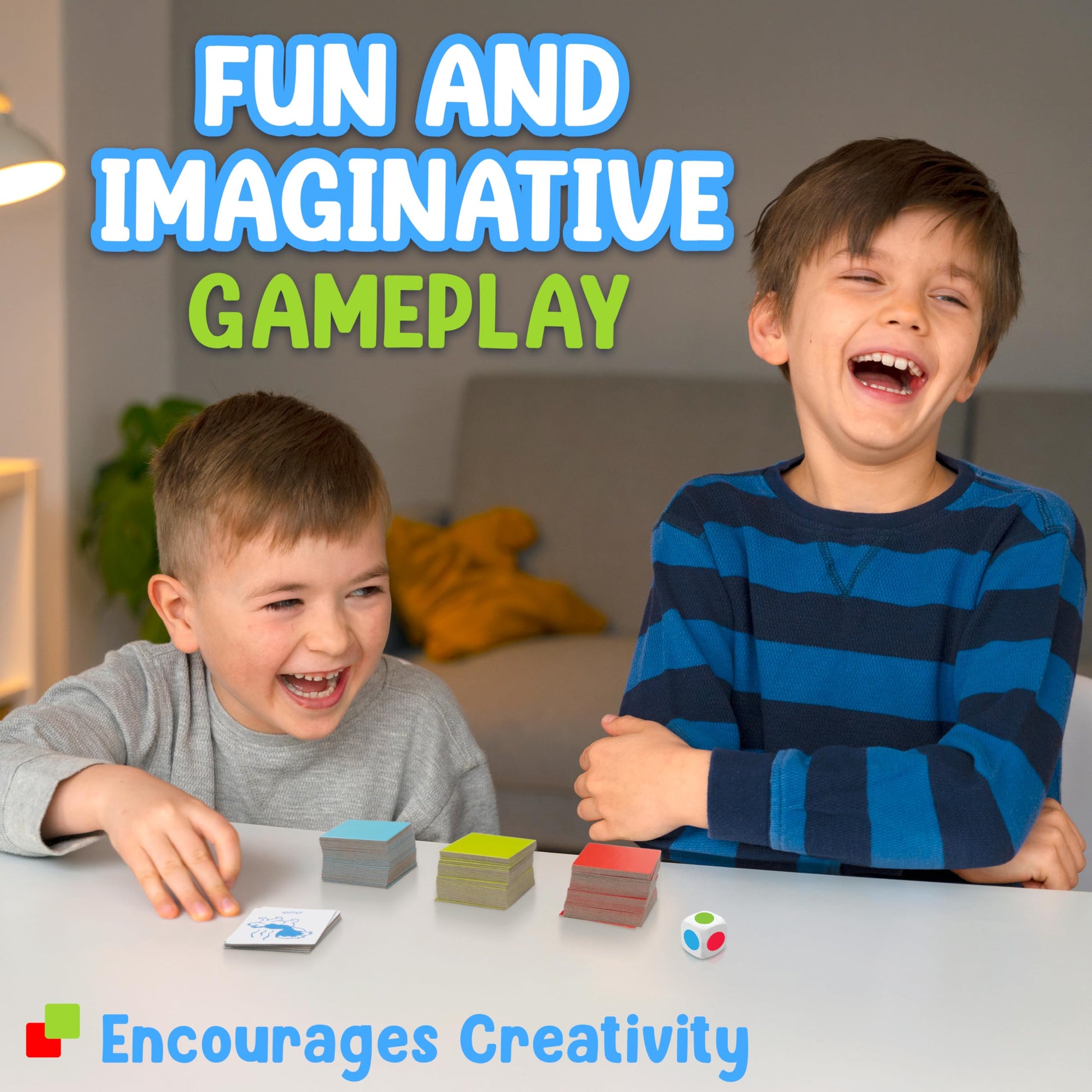 Briarpatch, Kids on Stage Charades for Kids Travel Card Game, Early Preschool Learning for Toddlers, Kindergarten and 1st Grade