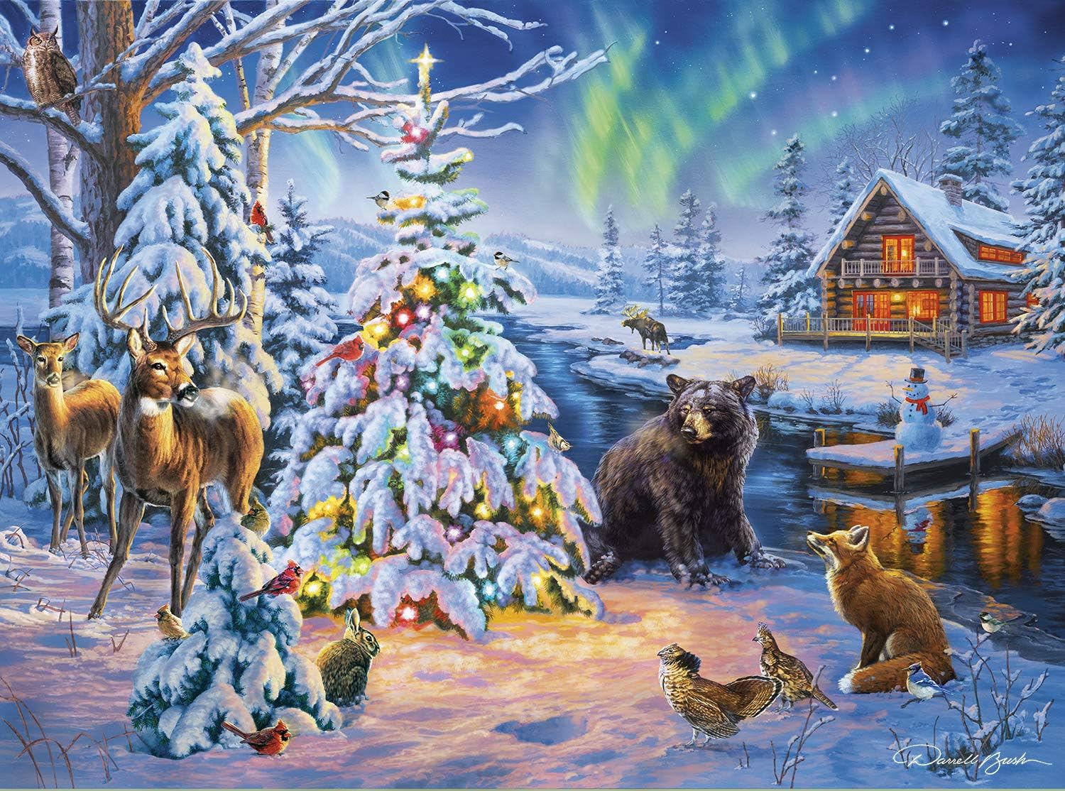 Buffalo Games - Woodland Christmas - 1000 Piece Jigsaw Puzzle for Adults