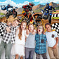 Dirt Bike Birthday Decorations, Dirt Bike Happy Birthday Banner Backdrop, Motocross Theme Backdrop Banner Party Supplies Decorations