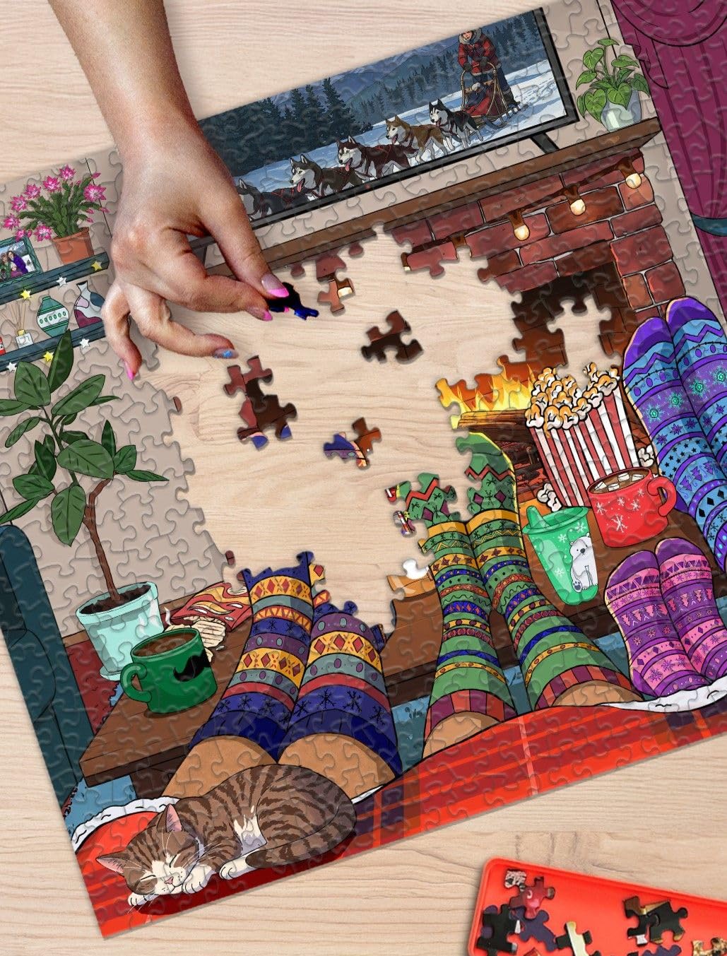 Springbok Snuggle Season 500 Piece Jigsaw Puzzle for Adults and Family