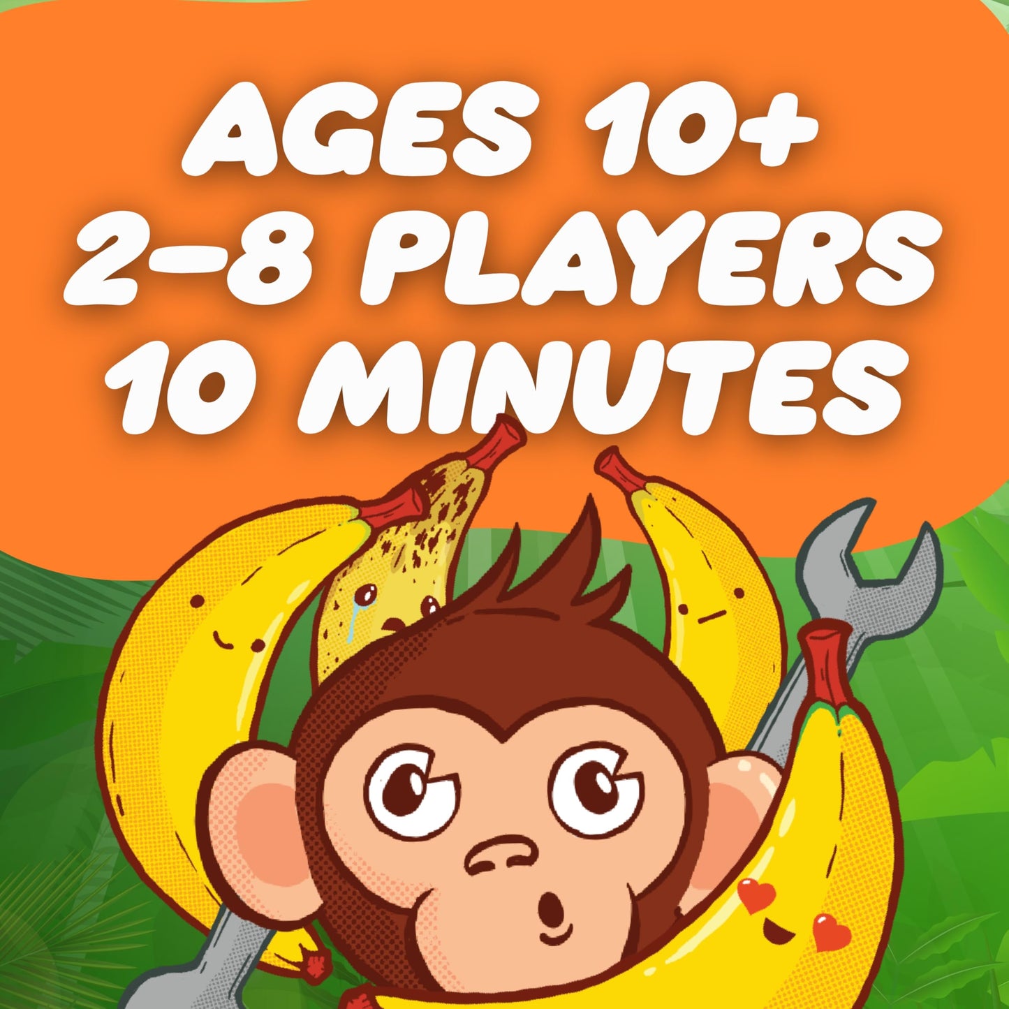Scrungo Games Monkey Mayhem Fun Card Game -A Game of Champs, chumps, and Chimps!| Hilarious Strategy Game for 2-8 Players, Ages 10+ | Includes 107