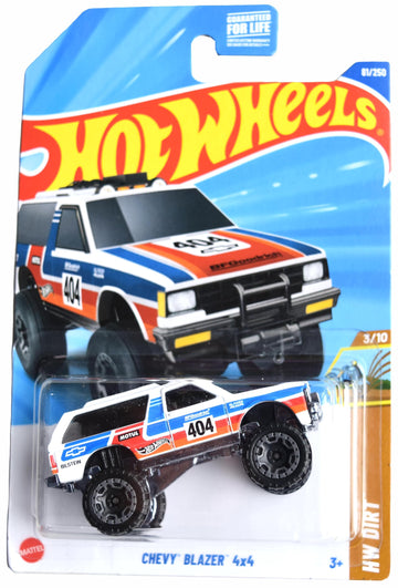 Hot Wheels Chevy Blazer 4x4, HW Dirt 3/10 [White/red/Blue] 81/250