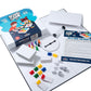 Create Your Own Board Game Set - DIY Kit with Blank Game Board, Game Pieces, Blank Cards, Dice, Spinner, Rulebook, Sand Timer - Build Your Own Game