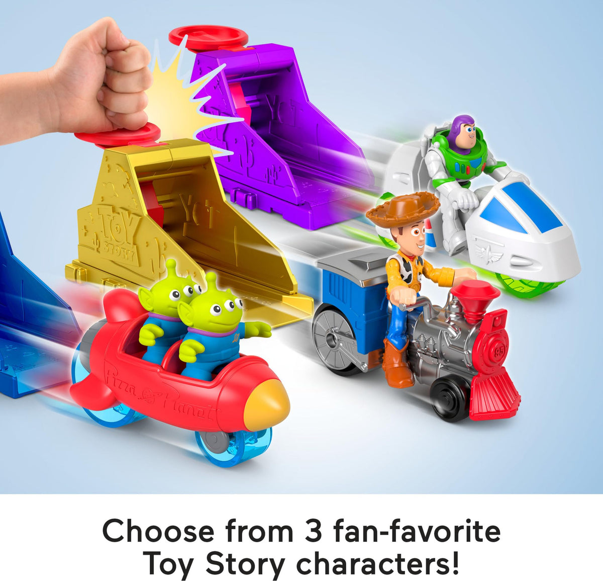 Fisher-Price Imaginext Toy Story Launcher Set with Woody & Vehicle