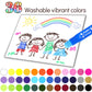 Tempera Paint Sticks,36 Vibrant Colors Washable Paint Sticks For Kids, Quick Drying, Non-Toxic, Suitable for Paper, Wood, Canvas, and Fabric