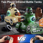 Remote Control Battle Tanks RC Battle Tanks with Infrared System Hobby RC Cars RC Tank that Shoots with HP Station Military Army Toys Christmas