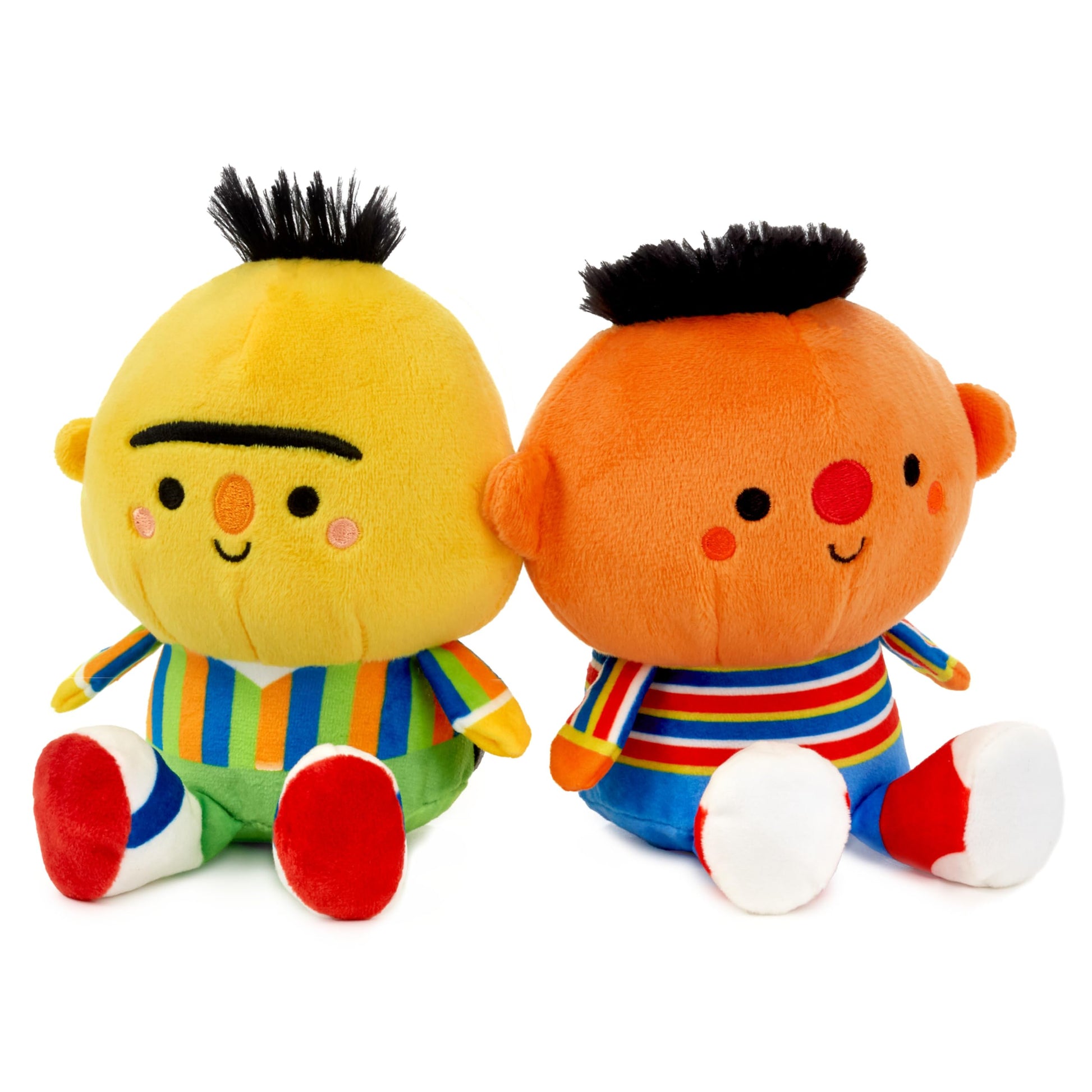 Hallmark Better Together Sesame Street Magnetic Plush Toy, Set of 2 (Bert and Ernie), 5.25", Gift for Kids, Fans, Collectors