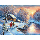 Bits and Pieces 1000 Piece Puzzles for Adults - Large 20" x 27" Jigsaw Puzzles 1000 Pieces Winter Landscape, Random Die Cut, No 2 Pieces Alike, Snow