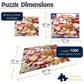 White Mountain 1000 Piece Jigsaw Puzzle Winter Christmas, Holiday Cookies