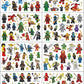 8 Sheets Temporary Tattoo Stickers for Fans, 96 PCS Anime Birthday Party Supplies Favors Stickers for Classroom School Prize Fans Carnival