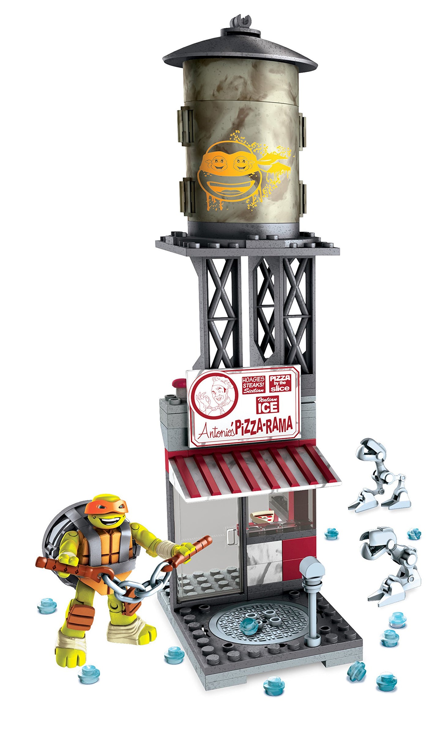 Mega Bloks Teenange Mutant Ninja Turtles Mikey Pizzeria Showdown Building Playset