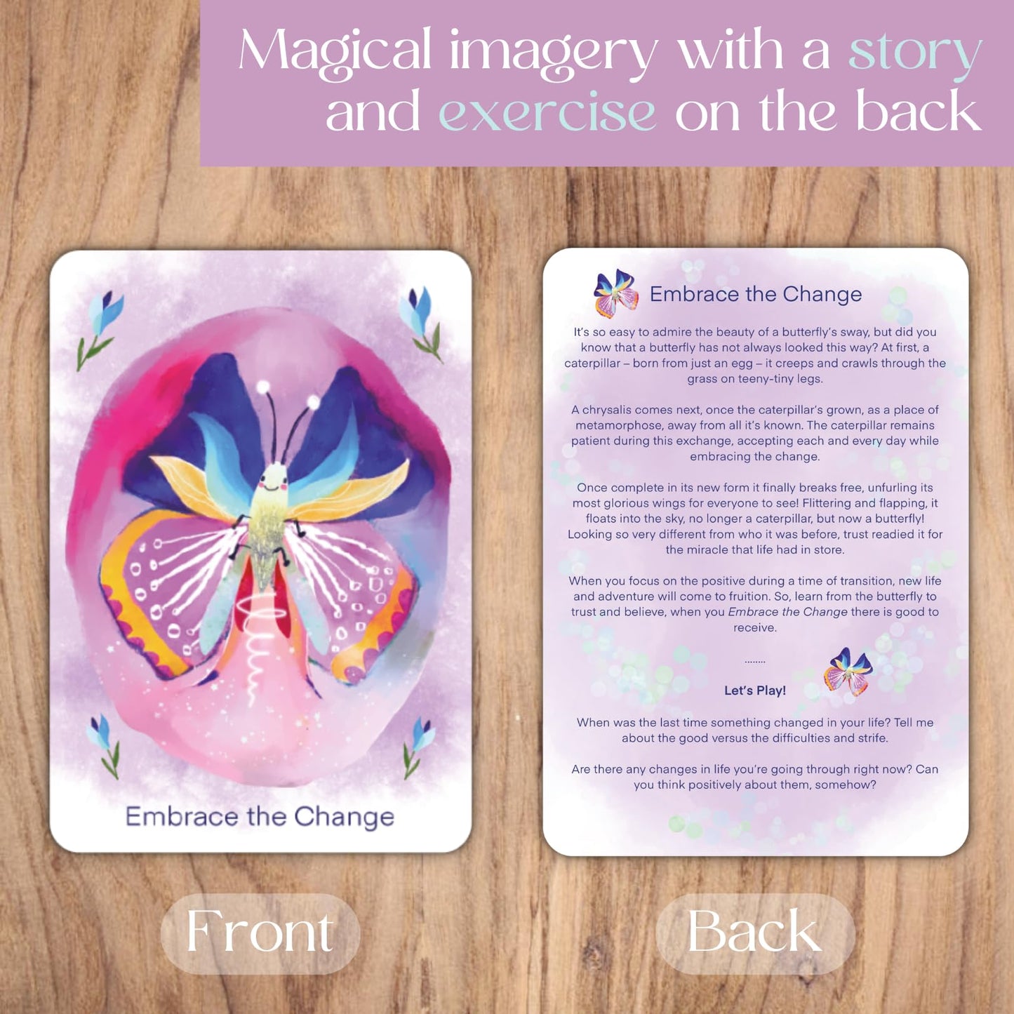 Little Lightworkers Mindfulness & Affirmation Cards for Kids - 38 XL Activity Cards for Emotional Growth - Rhyming Stories, Visualization & Calming