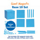 Learning Resources Giant Magnetic Base Ten - Math Manipulatives, Teacher Supplies, Back to School, Counting Cubes for Kids, 131 Piece Set