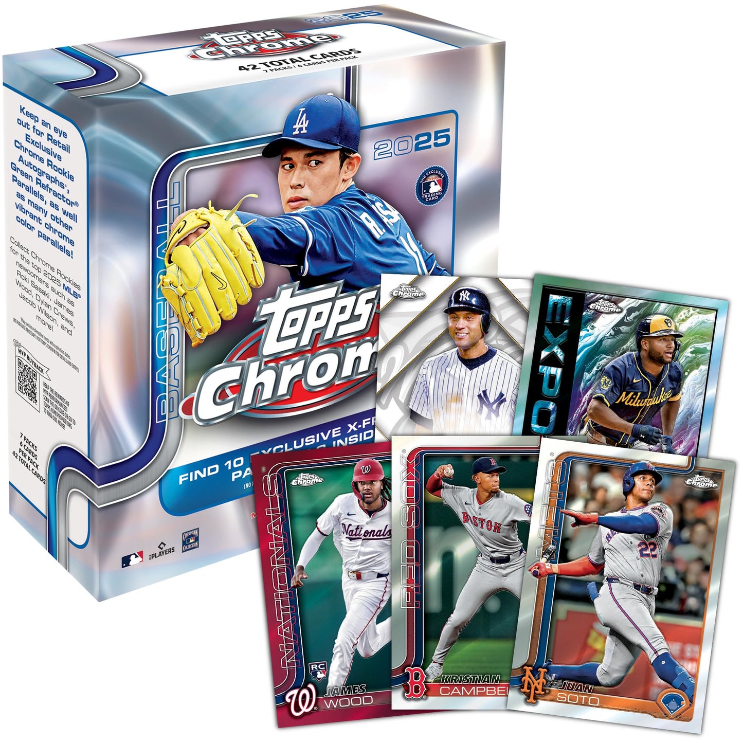 2025 Topps Chrome Baseball - Factory Sealed - Mega Box
