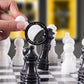 Radicaln Marble Chess Set 12 Inches Black and White Handmade Chess Game - 1 Chess Board & 32 Chess Pieces - Board Game for 2 Player Games - Adults