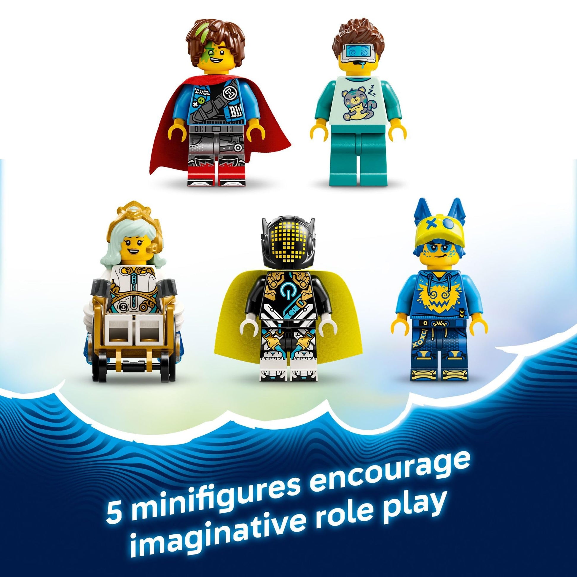 LEGO DREAMZzz Nightmare Shark Submarine Building Toy for Kids - Pretend Play Set & Figures for Boys & Girls, Ages 9+ - Rebuild as a Battleship or