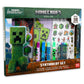 Minecraft Stationery Set for Boys - Bundle with Video Game Notebook, Stickers, Coloring Utensils, Pencil Holder, More | Minecraft Art Set for Kids