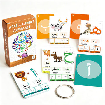 YIYDONG Arabic Flash Cards for Beginners, Learn Arabic Alphabet for Kids, Teens and Adults, Educational Language Learning Resource for Grade School