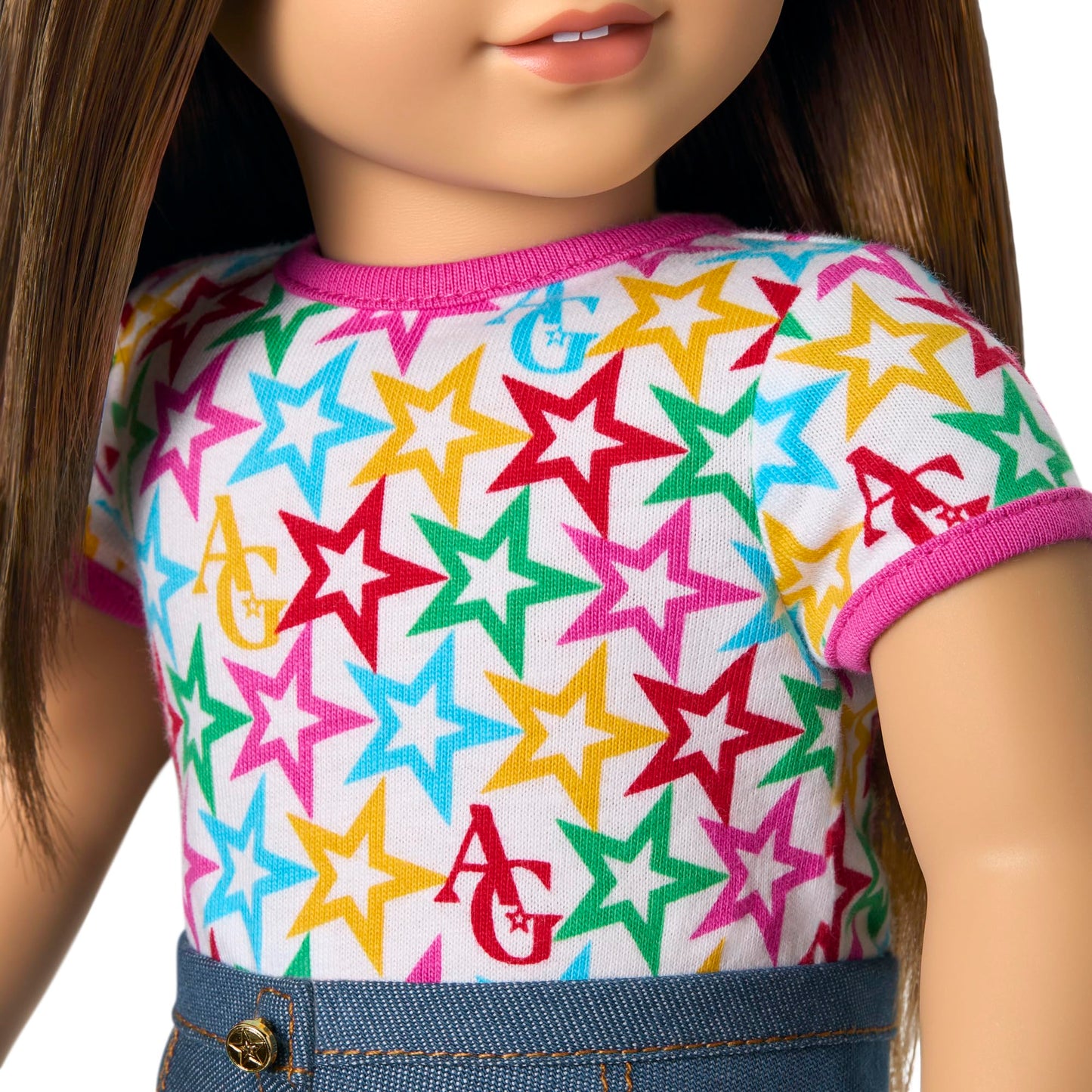 American Girl, Truly Me 18-inch Doll #107 with Brown Eyes, Straight Brown Hair, Light-to-Medium Skin, for Ages 6+