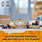 LEGO Jurassic World Atrociraptor Dinosaur: Bike Chase Set 76945, Dinosaur Toys for Boys, Girls, Kids Age 6 Plus, with 3 Dino Figures and Toy
