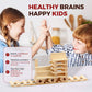 OWT Wooden Building Planks for Kids | 100 Piece STEM Construction Blocks Set for Creative Play | Educational Wood Building Toys for Boys and Girls