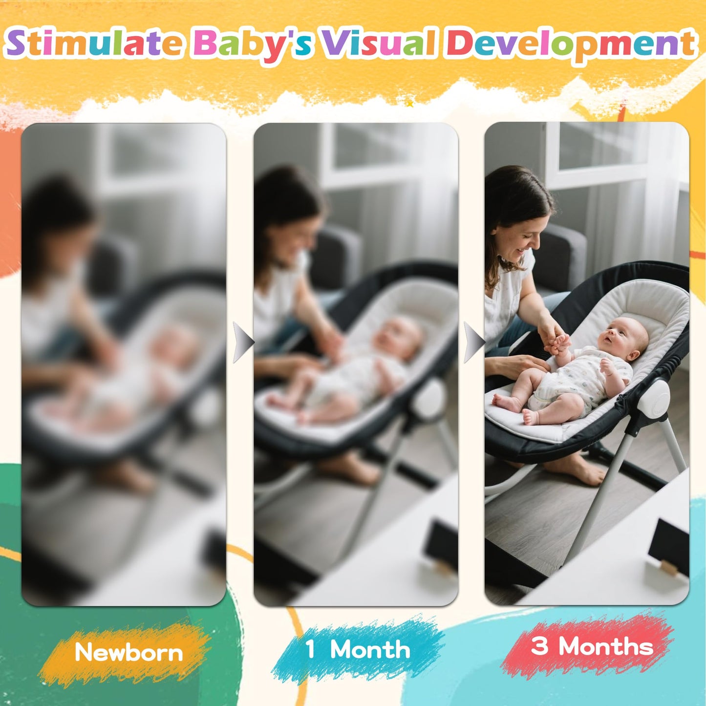 40 Pages Colorful High Contrast Baby Cards, Visual Stimulation Cards, Tummy Time Card for Babies 18-36 Months, High Contrast Card, Baby Toys