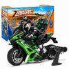 Liberty Imports 2.4G RC Remote Control Stunt Motorcycle with Riding Figure, 1:10 Scale High Speed Cross Country 360 Degree Rotation Drift Shockproof