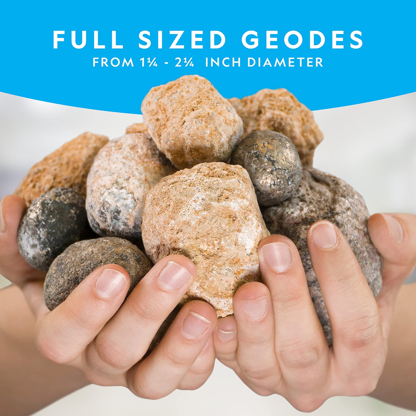 National Geographic Break Open 10 Premium Geodes for Kids Ages 8-12