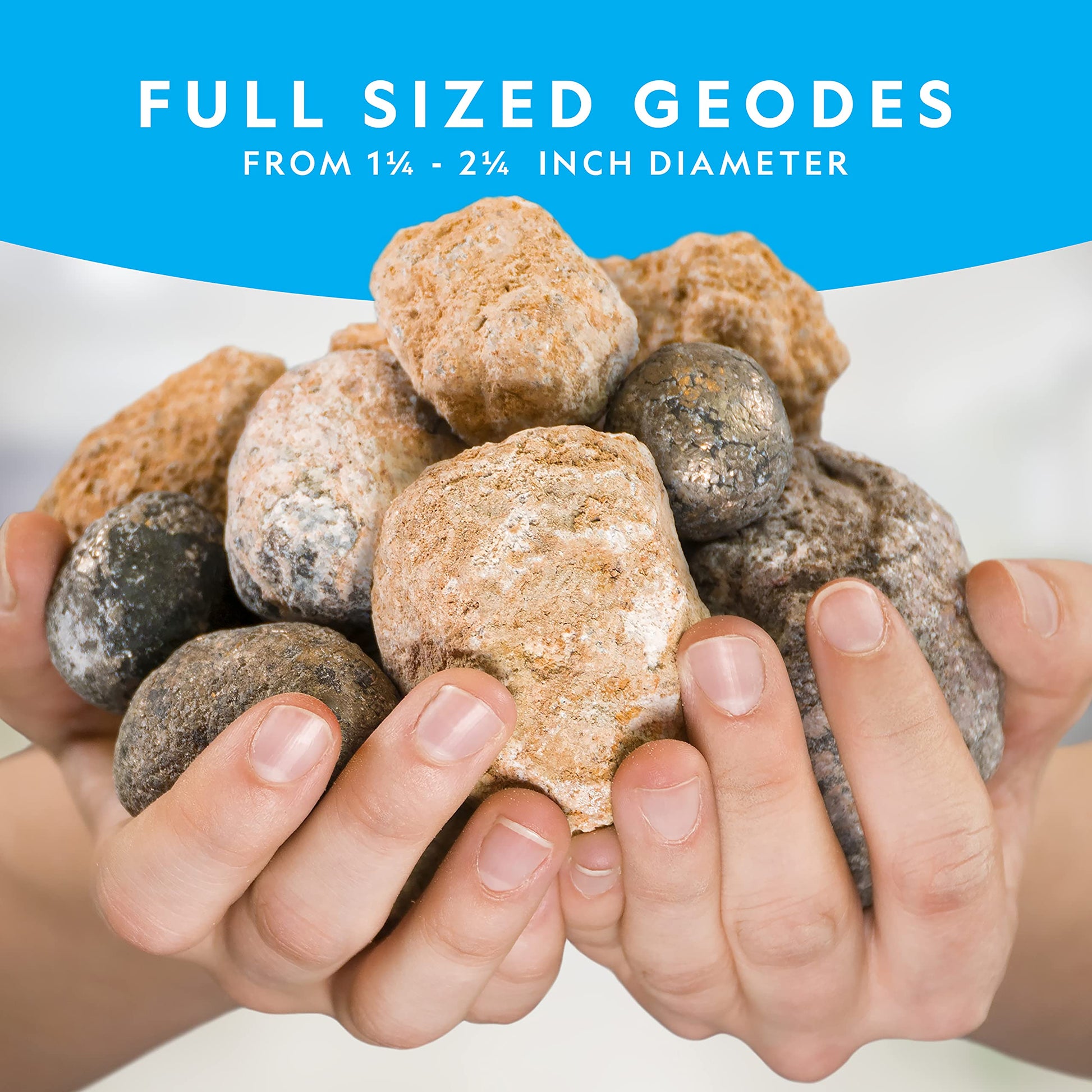 National Geographic Break Open 10 Premium Geodes for Kids Ages 8-12