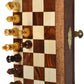 BKRAFT4U Handmade Wooden Rosewood Foldable Magnetic Chess Game Board with Storage Slots, 7 Inch