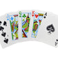 Copag 4-Color Legacy Design 100% Plastic Playing Cards, Poker Size (Standard) Regular Index Red/Blue Double Deck Set