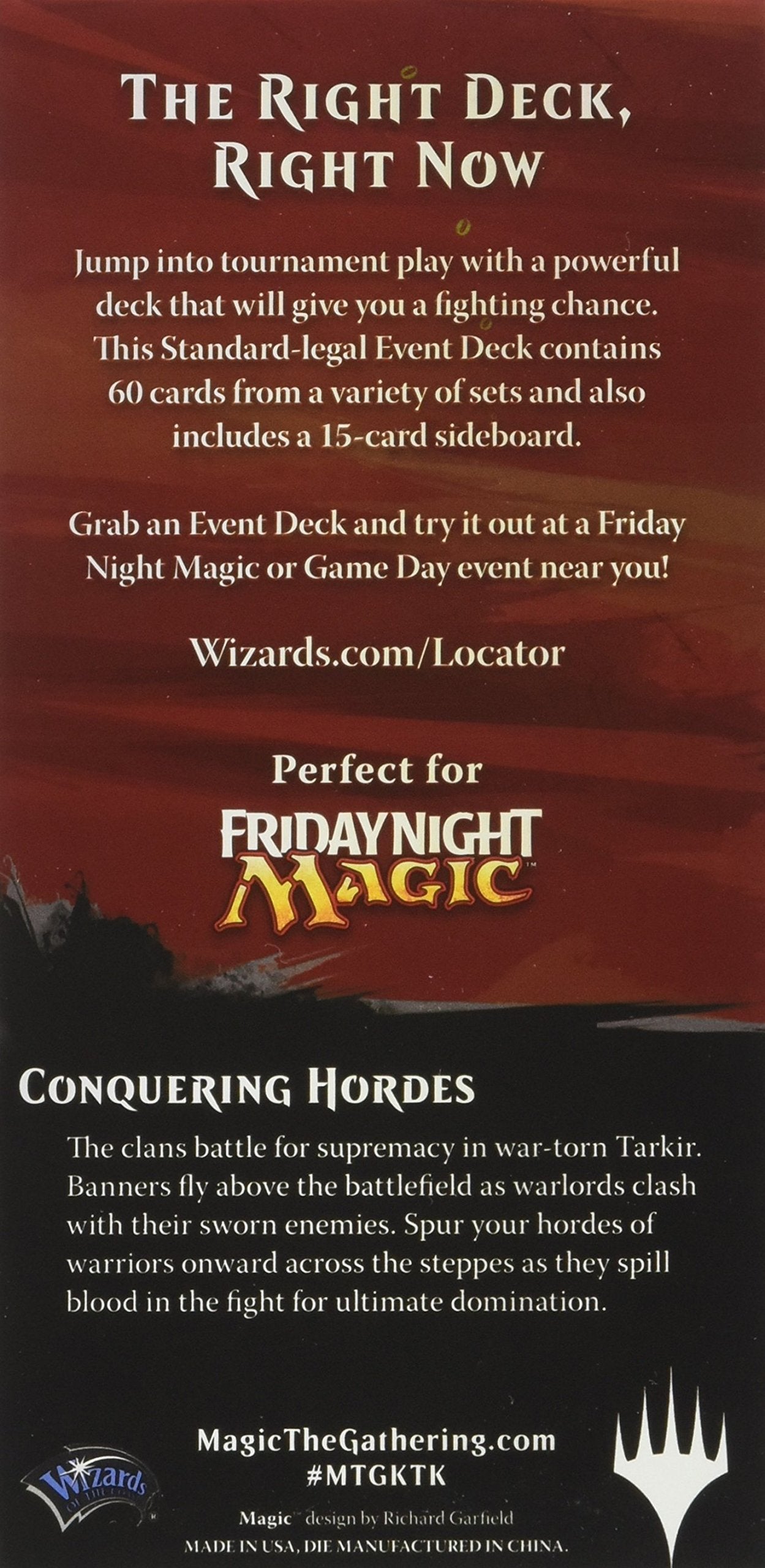Khans of Tarkir Event Deck Magic The Gathering Card Game Wizards of the Coast
