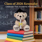 Hellmei Kindergarten Graduation Gifts 2026, Cute Graduation Plush Bear in Gift Box for Kids, 8" Washable Stuffed Animal Graduation Cap and Gown