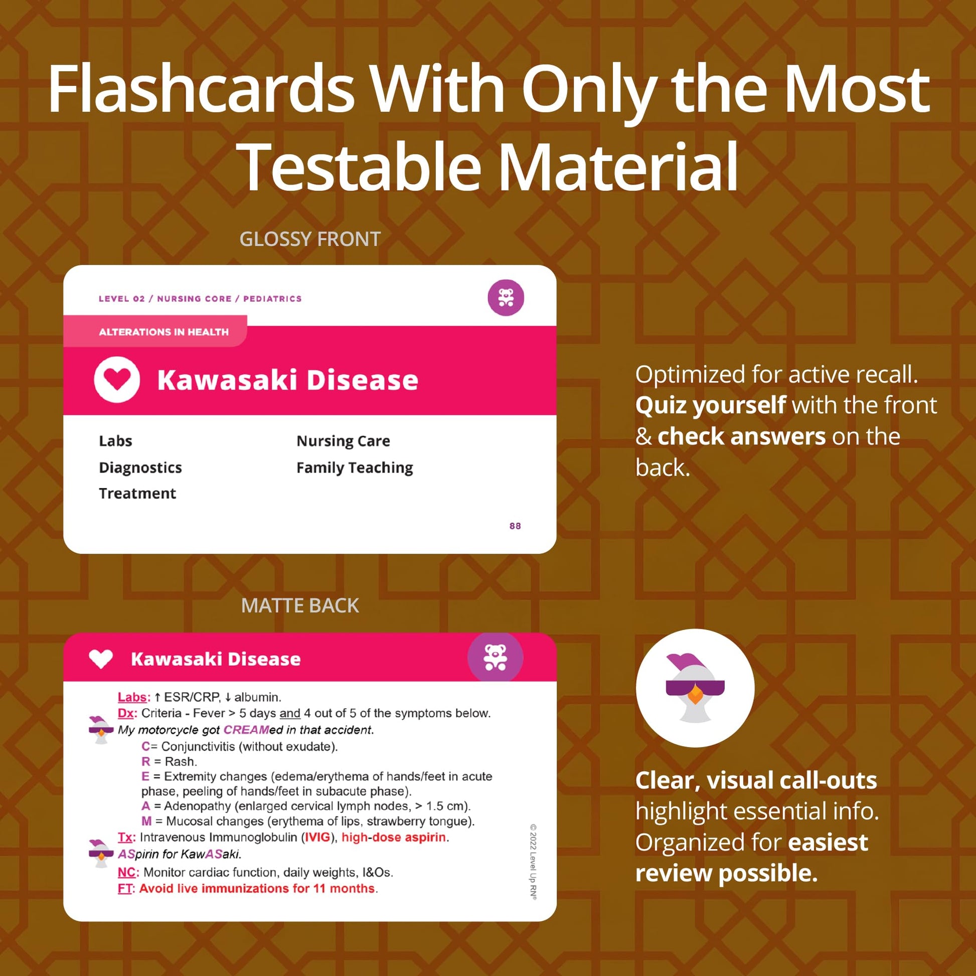 Pediatrics Flash Cards - No Fluff - Only Essential Info for Nursing School - 2026-2027 NCLEX ATI HESI Review LPN RN Flash Cards (222 Cards)