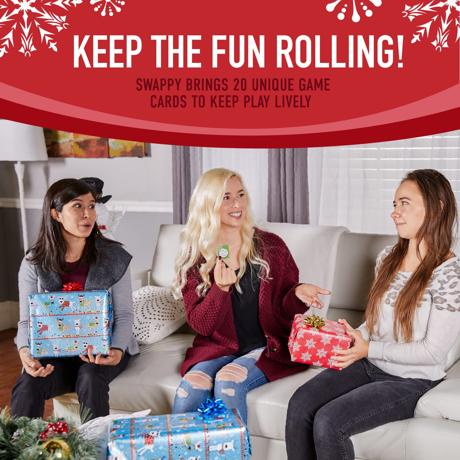 Squirrel Products White Elephant Party Kit - Swappy The White Elephant Party Game - The Most Fun You Can Have Exchanging Useless Gifts