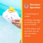 Splashin'kids Bath Toys Double The Fun Baby Toys Water Bathtub Toys Toddlers Rotating Octopus and Head Bobbing Reindeer