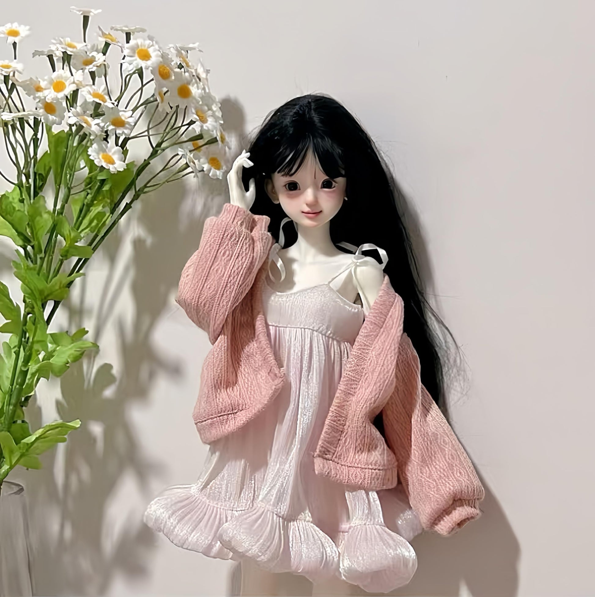 QGYDYH BJD Doll Clothes Handmade Fashions Clothes Suitable Cardigan Dress for 1/4 BJD Dolls (E)