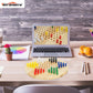 Win SPORTS Chinese Checkers Board - Classic Strategy Game & Fun for The Whole Family, Includes 60 Wooden Pegs in 6 Colors, Made with Natural Wood