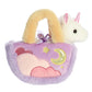 Aurora Fashionable Fancy Pals Pastel Clouds Unicorn Stuffed Animal - On-The-go Companions - Stylish Accessories - White 7 Inches