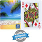 Spa Depot Waterproof Playing Cards - Tropical Paradise - Washable Flex-Vinyl Plastic Poker Deck